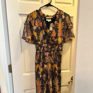 NWT Bohme High Low Flutter Sleeve Dress